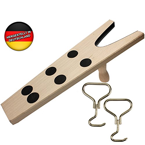 Preisvergleich Produktbild Reitstiefelknecht für enge Reitstiefel - mit Anti-Rutsch-Gumminoppen + Stiefelanzieher Anziehhilfe für Stiefel Stiefelhaken
