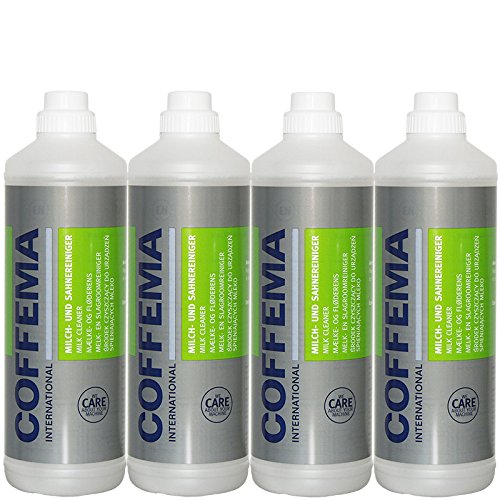 Coffema Spezial-Reiniger für Milch- und Sahnegeräte Sparpaket 5010 ? 4 x 1 Liter
