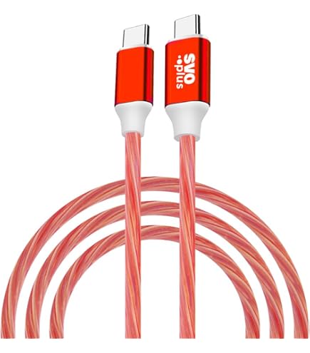 Cavo USB-C Illuminato LED RGB 66W, Ricarica Rapida E Trasferimento Dati, Intrecciato TPE 1 Metro - 5