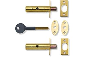 Yale P-2PM444-PB-2 Door Security Bolt, Polished Brass Finish, pack of 2, Standard Security, Visi Packed, suitable for hinged and wooden doors