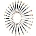 KINGSO 50PCS Eyeshadow Sponge Lip Brush Applicator Double-Ended Disposable Makeup Tool New Year Gift