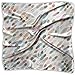 Produktbild wuzmlls Sheba Plume White Silky Square Scarf Kerchief Neck Scarf Headdress