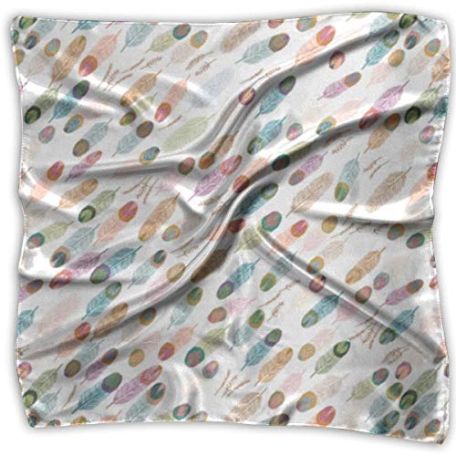 Preisvergleich Produktbild wuzmlls Sheba Plume White Silky Square Scarf Kerchief Neck Scarf Headdress