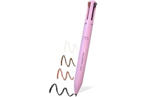 iLamvie Penna Per Trucco 4 In 1, eye liner, Brow Liner, Lip Liner e Highlighter Pen,Multi-Funzione Makeup Matita Di Bellezza,di lunga durata 4 colori Multi-funzione Makeup Matita(Pink)