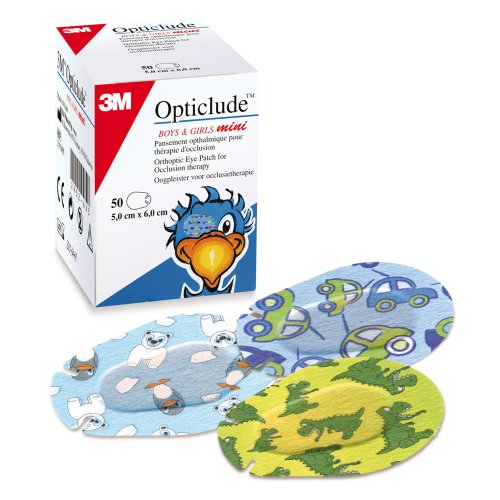 Opticlude Boys and Girls Orthoptic Mini Size Eye Patch Pack of 50