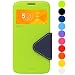 Produktbild Roar iPhone 6 6S Handyhülle, Handy Tasche, Flip Case Schutzhülle, Bookcase Handytasche, Premium Etui mit Fenster für Apple iPhone 6 6S, Grün