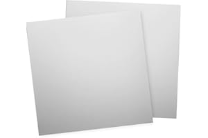 sourcing map 2Pcs 304 Stainless Steel Sheet Plate, 6" x 6", 18 Gauge (1mm) Thickness, Stainless Steel Plate with Gloves for Crafting, Modelers, Jewelry, Repairs, Electrical Repairs (Silver)