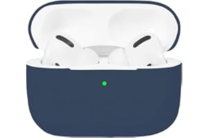 Airpods Pro Hülle, Watruer Protective Ultra-Thin Soft Silicone Stoßfeste rutschfeste Schutzzubehör Hülle für Apple Airpods 3 Ladekoffer - Blau