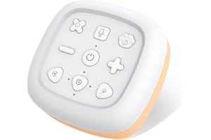 ‎COLORLAM COLORLAM White Noise Machine Baby Einschlafhilfe Geräuschmaschine mit 7 Nachtlichtern 30 Tönen 16-stufige Lautstärkeeinstellung Timer/Speicher/Aufnahmefunktion Schlaftherapie für Erwachsene, Baby