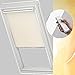 Produktbild VELUX Original Solar Verdunkelungsrollo DSL C02 1085 Für//GGL, GTL, GPL, GHL, GXL, GGU, GTU, GPU, GHU, GXU C02//in Stofffarbe 1085/Uni Beige//Seitenschienen in Silber_17173
