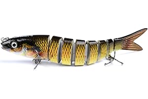 ANNCHILIO Angelzubehör Forellenköder Barsch Köder Hecht Köder Gummifische Angeln Wobbler Angelköder Bait Mehrgelenkiger Wobbler-Köder