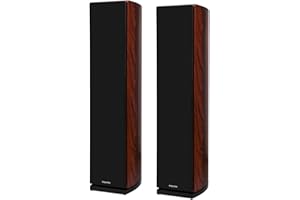 Krüger&Matz KM0505 Holz HiFi Standlautsprecher-Boxen Paar 2.0 (120 Watt, passiv, 3-Wege, abnehmbare Lautsprecherabdeckung)