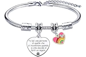 VZIUYTRE Amica Regalo Bracciale,Donna Braccialetti,Regalo Migliore Amica Donna AmiciziaLa vera amicizia Regalo di Laurea, Regalo di Compleanno