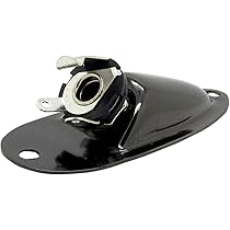 Jack Fender FLEOR 1 Pz Jack Di Ingresso Per Charra Stile Barca Presa Jack 1/4 "6 Black Jack