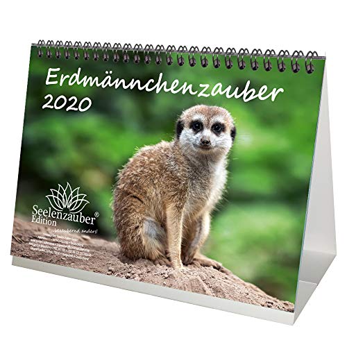 Erdmännchenzauber DIN A5 Tischkalender 2020 Erdmännchen - Seelenzauber