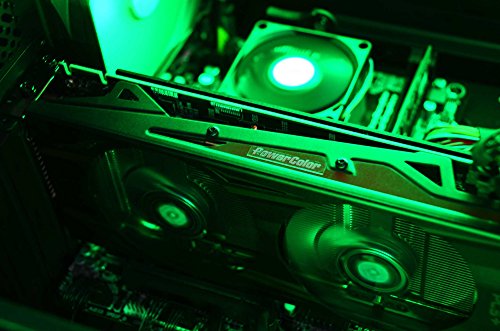VIBOX Oblivion 4 Gaming PC – 4,2GHz Intel i7 Quad Core CPU, Geforce GTX 1060, leistungsfähig, Hochleistung, leistungsstärker, Desktop Gamer Computer mit Spielgutschein, Windows 10, Grün Innenbeleuchtung, lebenslange Garantie* (3,6GHz (4,2GHz Turbo) Superschneller Intel i7 7700 Kabylake Quad 4-Core Prozessor CPU, Nvidia GeForce GTX 1060 3GB Grafikkarte, 16GB DDR4 2133MHz RAM, 2TB (2000GB) SATA III 7200rpm Festplatte, 85+ Netzteil, CIT Vanquish Grün Gaming Geh§use, Intel B250 LGA1151 Mainboard) - 5