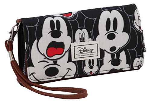 Preisvergleich Produktbild Disney Classic Mickey Visages Münzbörse, 20 cm, Schwarz (Negro)