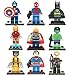 Produktbild 9 Set Mini Figures Marvel and DC Comics - Super Heroes Great Party Bags Or Gift MiniFigs with Batman, Spiderman, Ironman, Thor, Wolverine, Captain America, Hawkeye,Hulk and more
