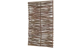 GARDENODE Easy Clôture Panneau bois en noisetier tressé H 1m80 x L 1m20 - Palissade clôture de jardin décorative - Protection vis-à-vis Jardin Terrasse