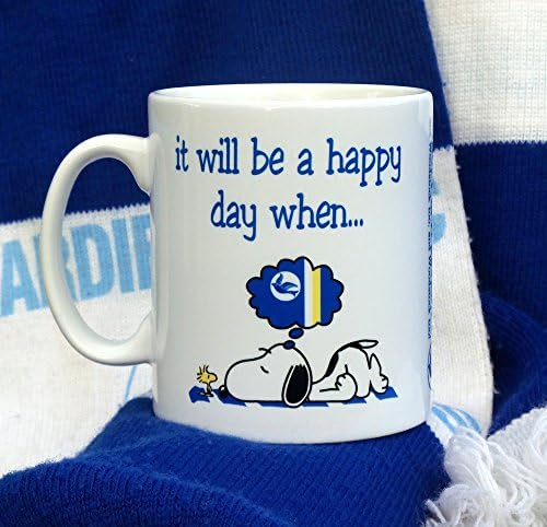 Cardiff City Mug - Snoopy and Woodstock, Return to Blue!