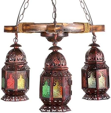 GAO LGDT Bohemian three chandeliers, antique lantern, Turkish chandelier 60CM * 80CM