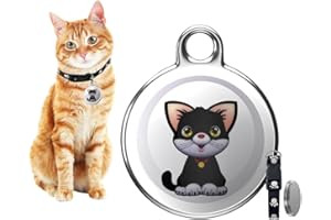 RPPIUP Tracker GPS per gatti cani, Mini GPS Cat Tracker/Dog Tracker, Tractive Gps Cat Tracker, Tracker per cani senza costi mensili, Localizzazione della posizione in tempo reale, Collare GPS impermeabile