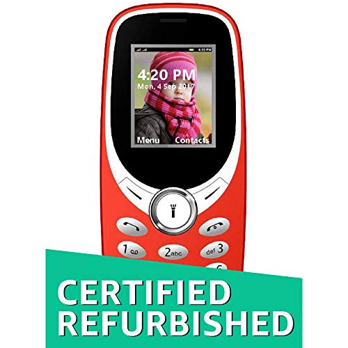 (CERTIFIED REFURBISHED) IKALL K31 Basic Feature Mobile Phone (Red, 64MB)