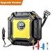 Produktbild Luftkompressor, JESSHINY Digitaler Kompressor Luftpumpe 12V 10A Schnell Air Inflator 100PSI mit Taschenlampe für PKW, LKW, Fahrrad und Basketball