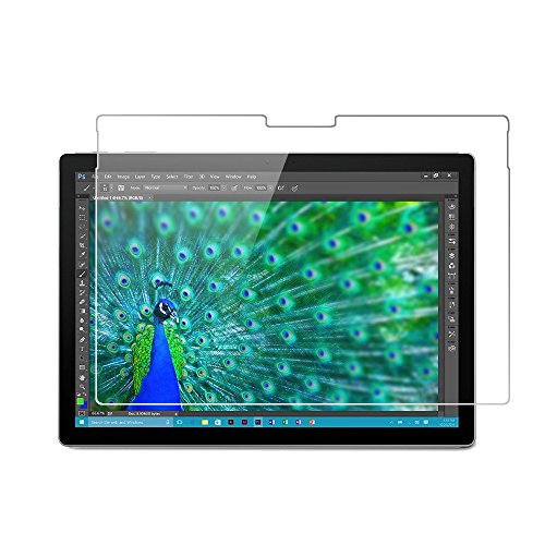 Wrcibo Microsoft Surface Book Schutzfolie, Wrcibo Glas Display Schutz Schutzglas Echte Glas Displayschutzfolie für Microsoft Surface Book (Panzerglas, 0,33mm, Unsichtbar, Kratzfest)