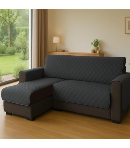 Copridivano Impermeabile 4 Posti Con Penisola - Reversibile, Antimacchia E Con Tasche - Foto 4