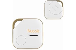 Nutale Buscador de Llaves Blanco - Bluetooth Key Finder - Android che IOS - Localizador de Llaves Buscador para Llaves, Carteras de Mascotas o Mochilas y Llave Coche