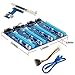 Produktbild Coomir PCI-E X1 zu 4PCI-E X16 Erweiterungskit 1 zu 4 Port PCI Express Switch Multiplier HUB Riser Karte für BTC Miner