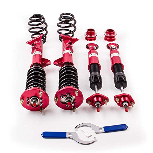 maXpeedingrods Ajustable Amortiguador Suspensión de Motor Rojo