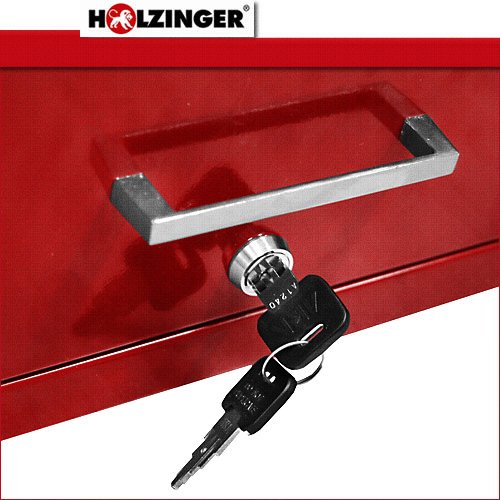 Holzinger Metall Werkzeugkoffer HWZK600-6 – kugelgelagert (6 Schubladen + 1 Fach) - 4