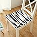 Produktbild R&Y Pads für Dining Stuhl, Baumwolle und Leinen Druck Rutschfeste Kissen, Hohe Zugstufe Memory Foam Tatami Mat,L_45*45 * 4cm