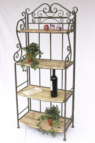 DanDiBo Regal „Malega“ 12060 aus Metall und Holz 150 cm Bücherregal Badregal Küchenregal - 3