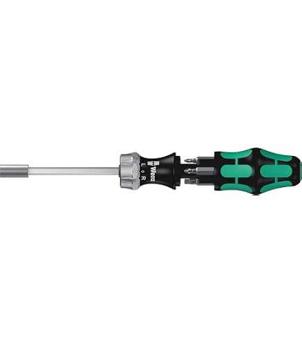 Cacciavite A Cricchetto Con Impugnatura A T KS TOOLS 7 Pezzi - 1/4 Pollici, Magnetico, Acciaio Cromo Vanadio