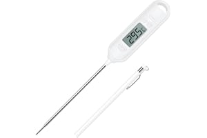 MOLBORY Termometro Cottura a Lettura Istantanea Termometro Cottura Istantanea con Sonda Lunga e LCD Schermo Termometro Cucina Pasticceria Digitale per Cibo Carne Olio Latte Vino BBQ e Acqua Calda