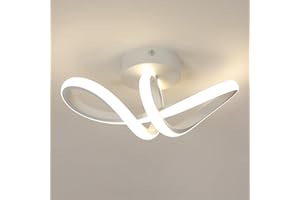 Toolight Plafon Led Techo, Moderna Lamparas de Techo LED 20W 2250LM, Lámpara de Techo para Dormitorio Cocina Salón Baño, Blanco Natural 4500K, 30CM