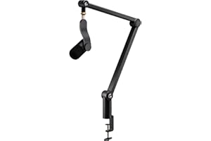 Logitech G Yeticaster GX Microfono gaming dinamico supercardioide con braccio articolato, illuminazione RGB e LIGHTSYNC, USB, in stile radiofonico per PC e Mac, per registrazioni e streaming - Nero