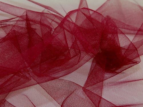 54" wide Dress Net Fabric Wine - per metre