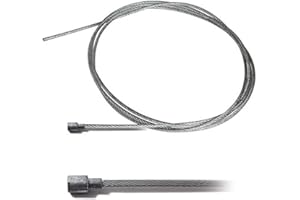 CYCLINGCOLORS Flexible Steel Cable 2 mm x 2.5 m Pear-Head 6 x 6 mm Motocultivator Tractor Lawn Mower Motor Culture Accelerator Brake Pulling Clutch