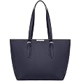 Sac Shopping Cabas David Jones Femme - Cuir Synthétique Saffiano Jaune, Anse Longue Réglable, Taille Moyenne