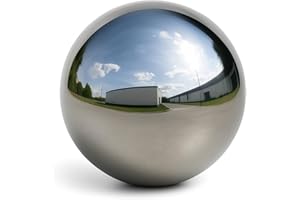 Köhko Gartenkugel 3-150 cm (Größe 15 cm) poliert aus hochwertigem Edelstahl Dekokugel Gr. 15 cm