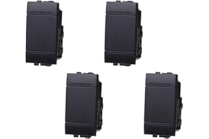 ZOREI 4 Pezzi Invertitore, Compatibile Con Bticino Living Light (Nero)