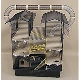 Super Hamsterkäfig, Nagerkäfig, Käfig CH2 Plus beige Gratis Futternapf