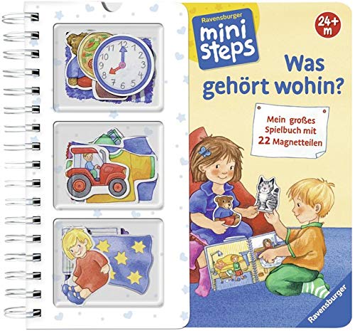 Was gehört wohin?: Mein großes Spielbuch mit 22 Magnetteilen. Ab 24 Monaten (ministeps Bücher)