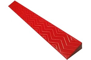 WOLWES Türschwellenrampen (Color : Red, Size : 100x8x2.5cm)