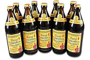 BRAUEREI HELLER BAMBERG Aecht Schlenkerla Rauchbier (9 Flaschen à 0,5 l / 5,1% vol.)