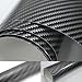 Produktbild 10€/m² 2 D Carbonfolie in Silber 2m x152cm dehnbar mit Luftkanalkleber